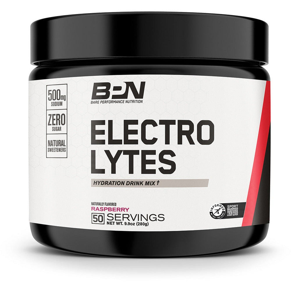 Running Electrites Powder Black Raspberry Bare Performance Nutrition Electrolytes – Waco Running Company